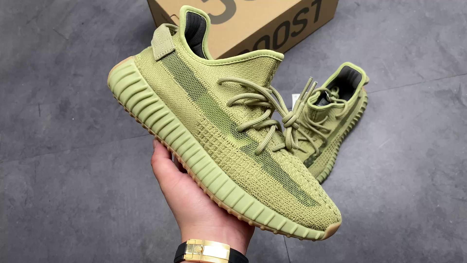 『纯原』 yezzy 350 v2 椰子350 &nbsp;硫磺 抹茶 fy5346