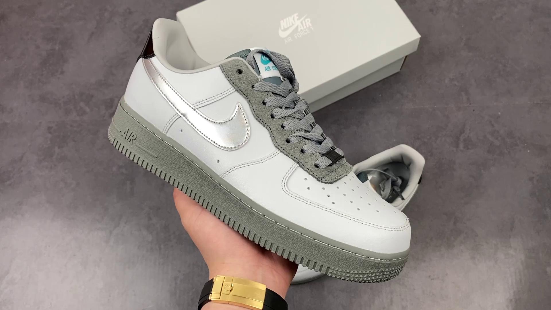 『纯原』air force 1 07 prm灰银钩 dc1163 100