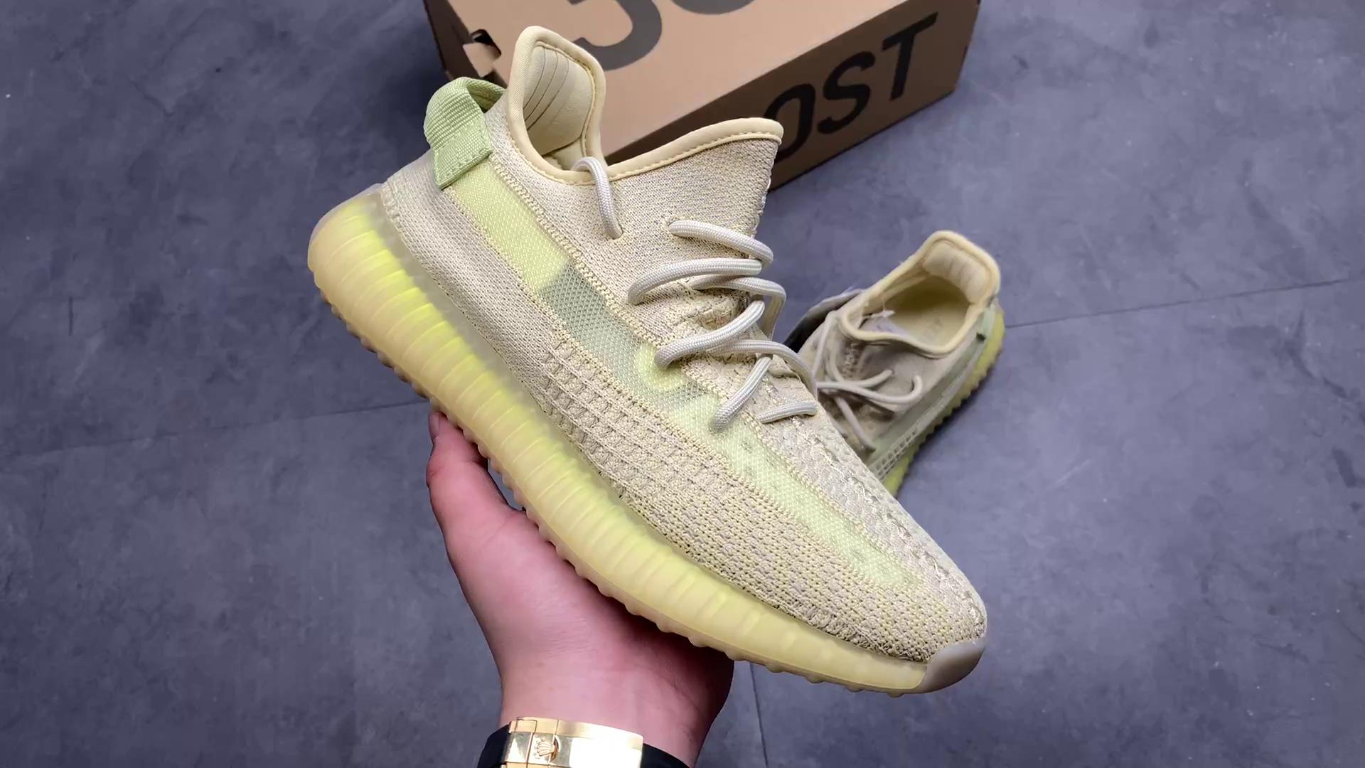 『纯原』350 v2 &nbsp;椰子350  br/> 亚洲限定 亚麻 货号:fx9028