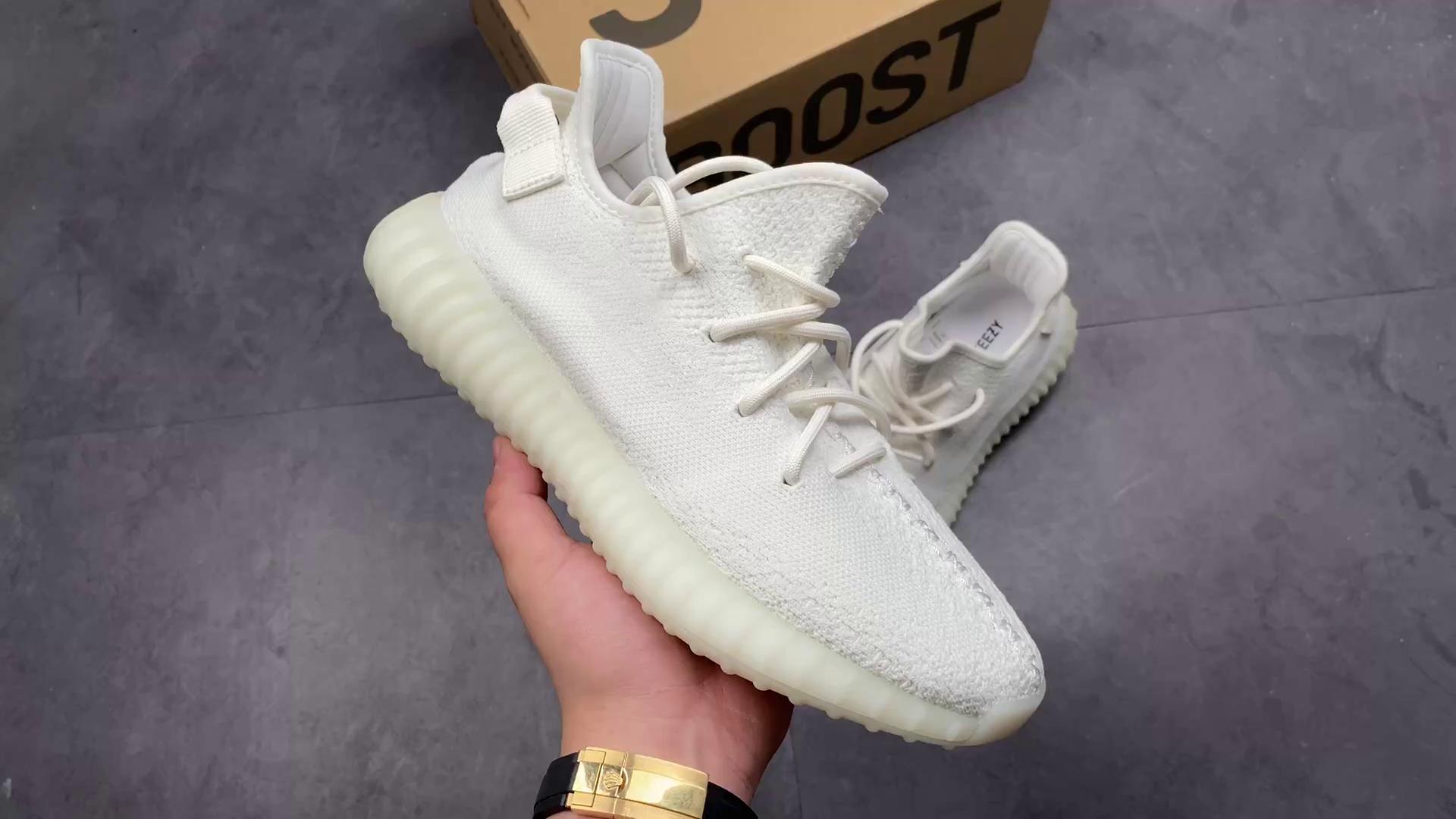 『纯原』 yeezy 350 boost v2 白冰淇淋 椰子350 cp9366
