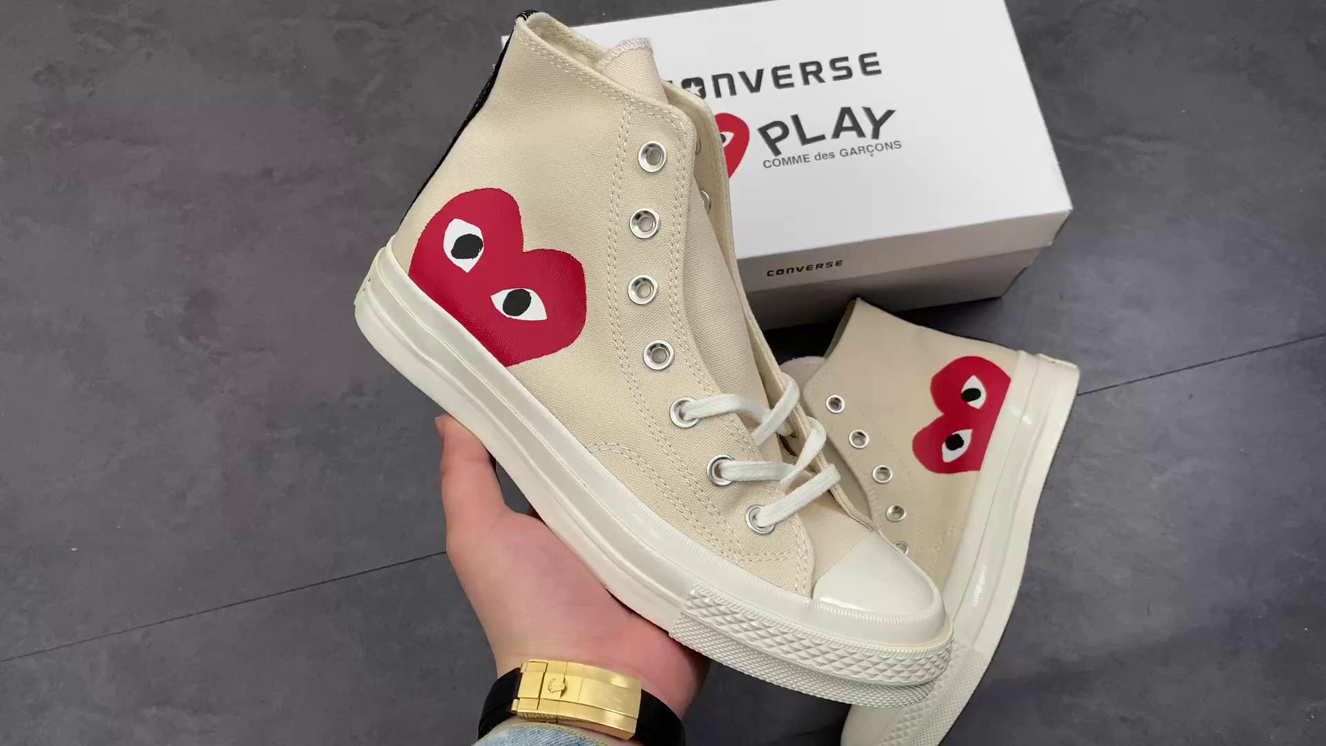 『纯原』 converse 1970s 匡威川久保玲 play爱心联名帆布鞋