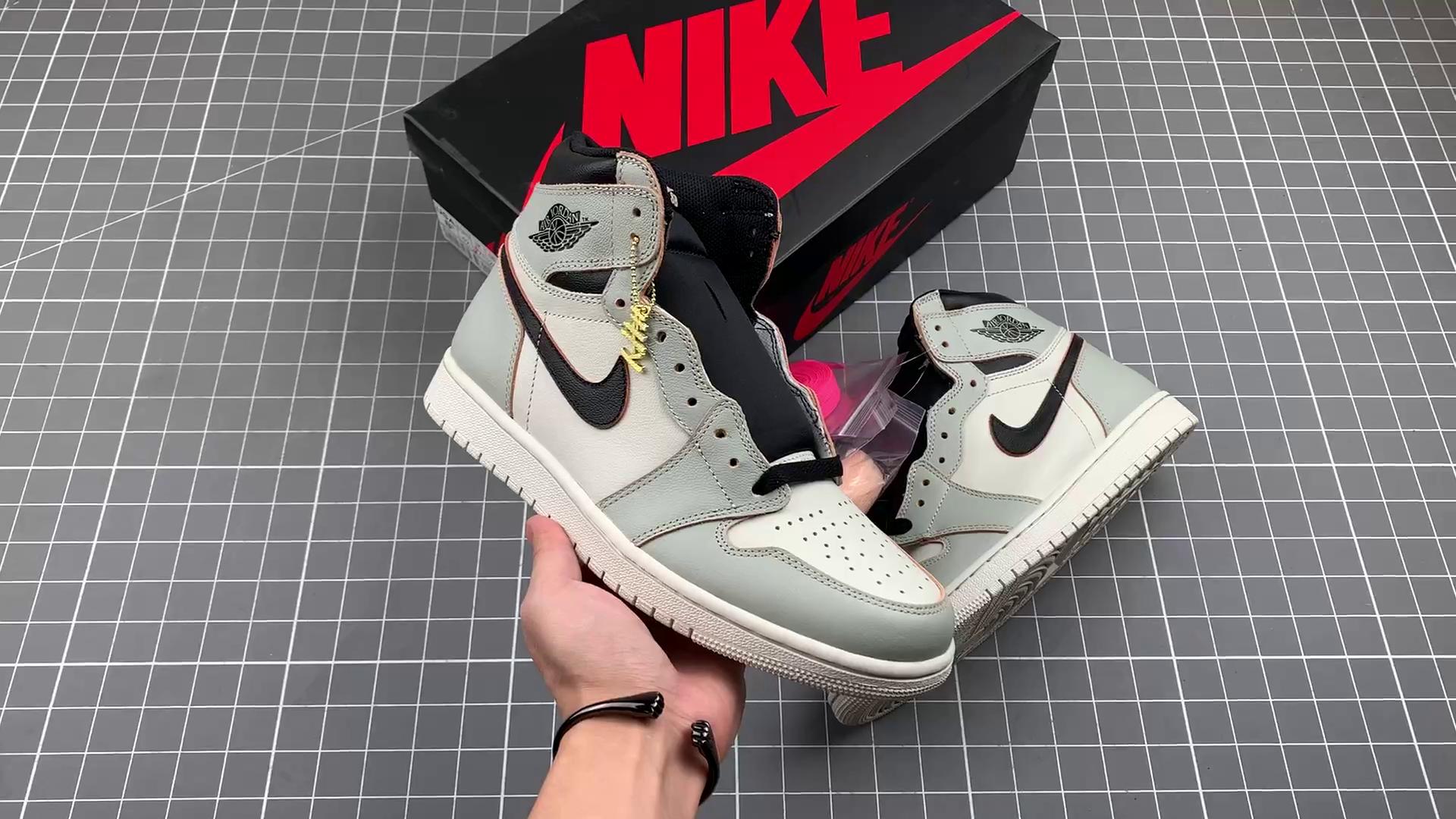『纯原』air jordan 1 aj1 刮刮乐 灰白 货号:cd6757 006
