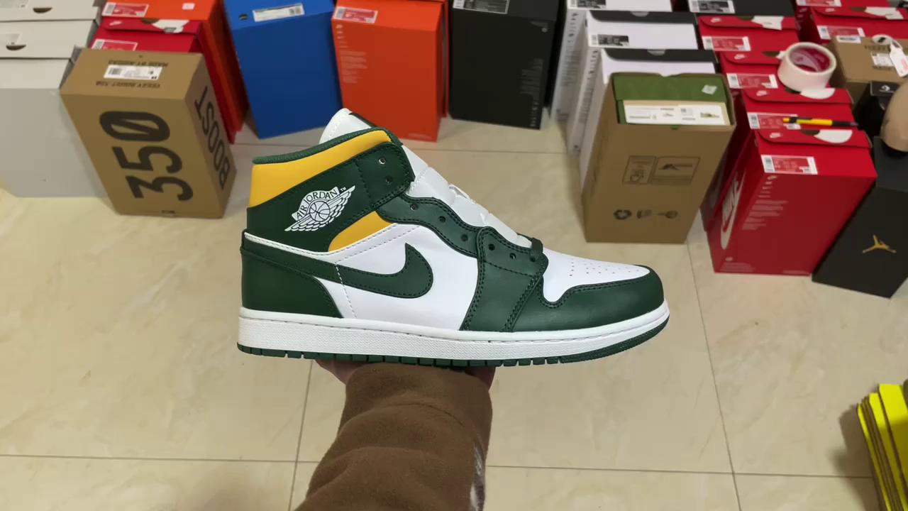 『纯原』air jordan 1 mid 西雅图超音速 发货前实拍